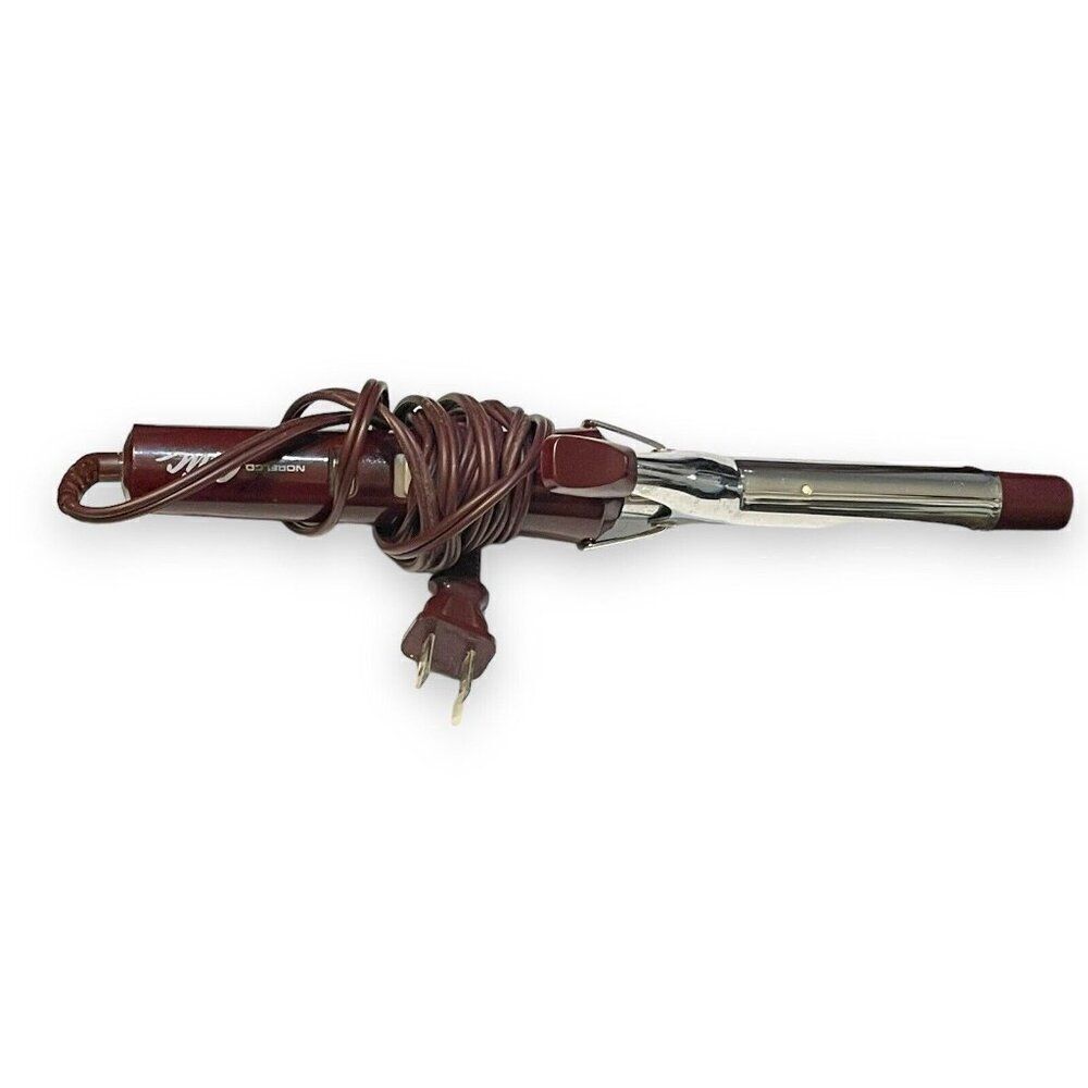 Norelco Chic Curling Iron Women's Vintage Plug In TESTED Works Travel Electric